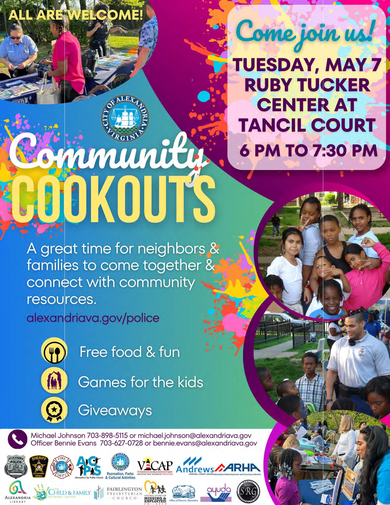 community cookout flyer