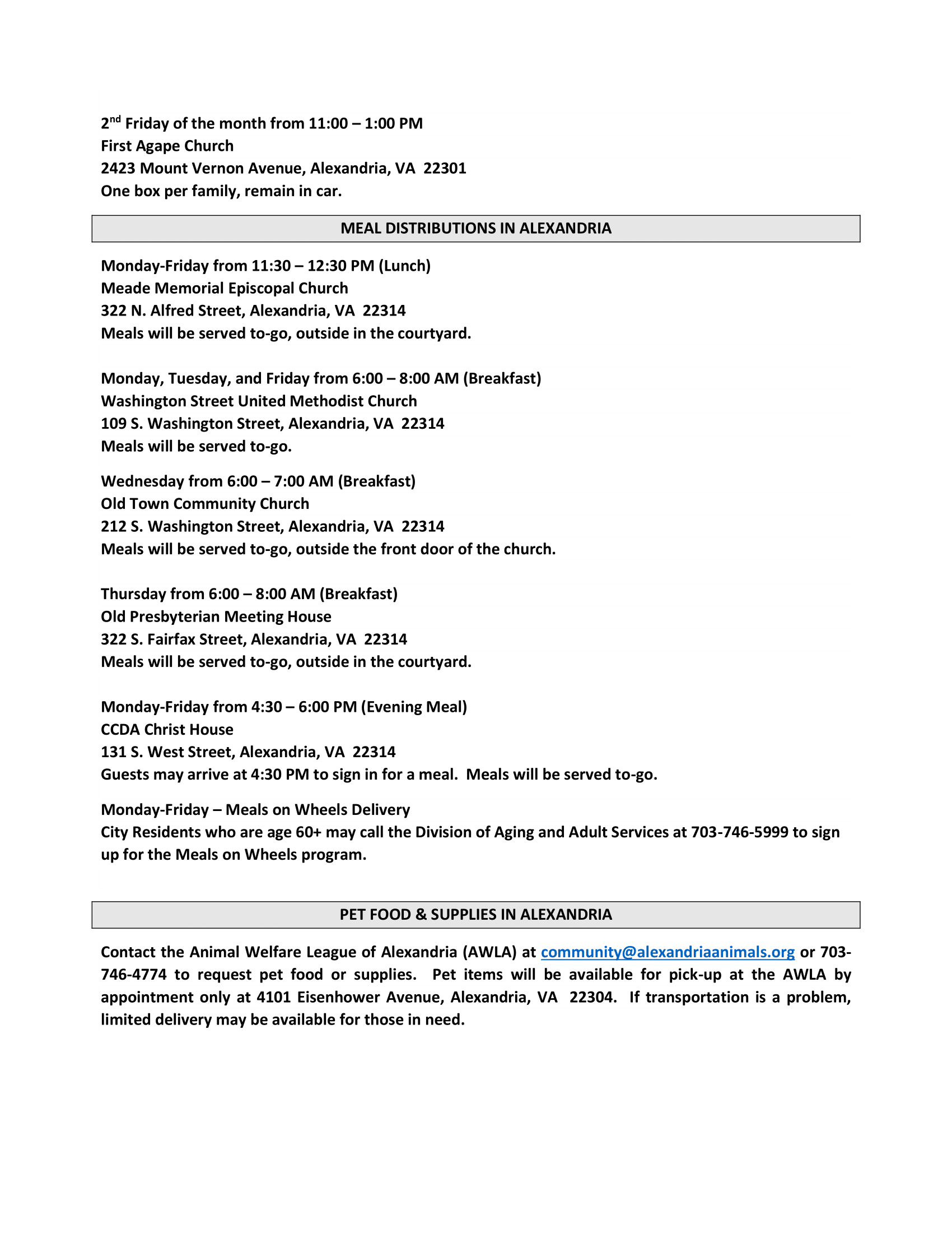 alexandria food distribution list 3