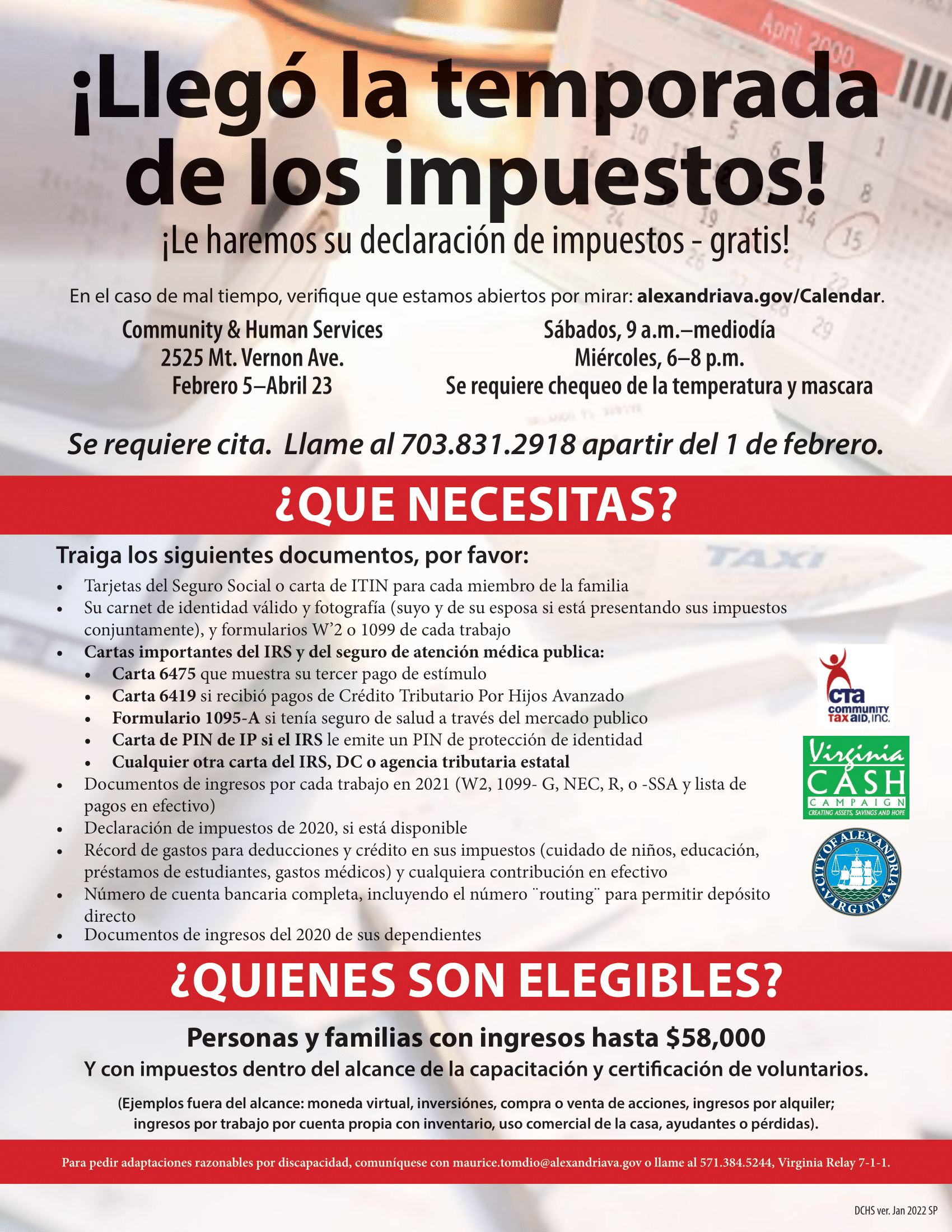 tax flyer en espanol