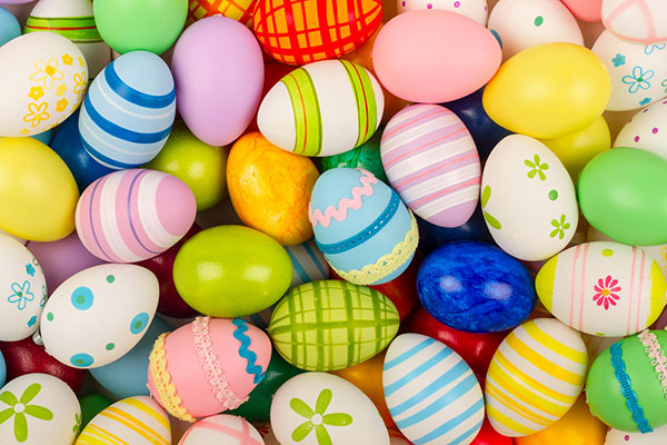 colorful easter eggs