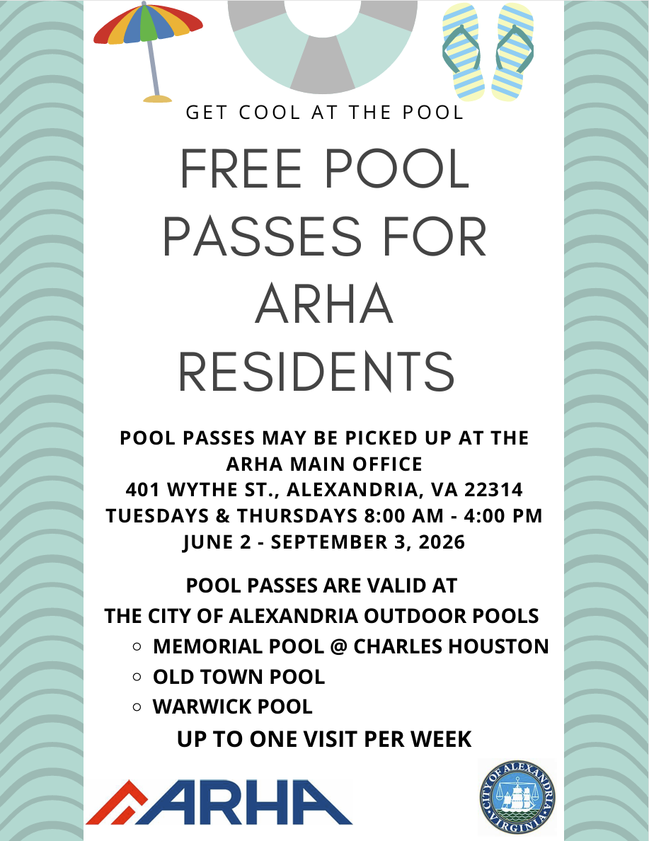 ARHA Pool Pass Flyer 2026
