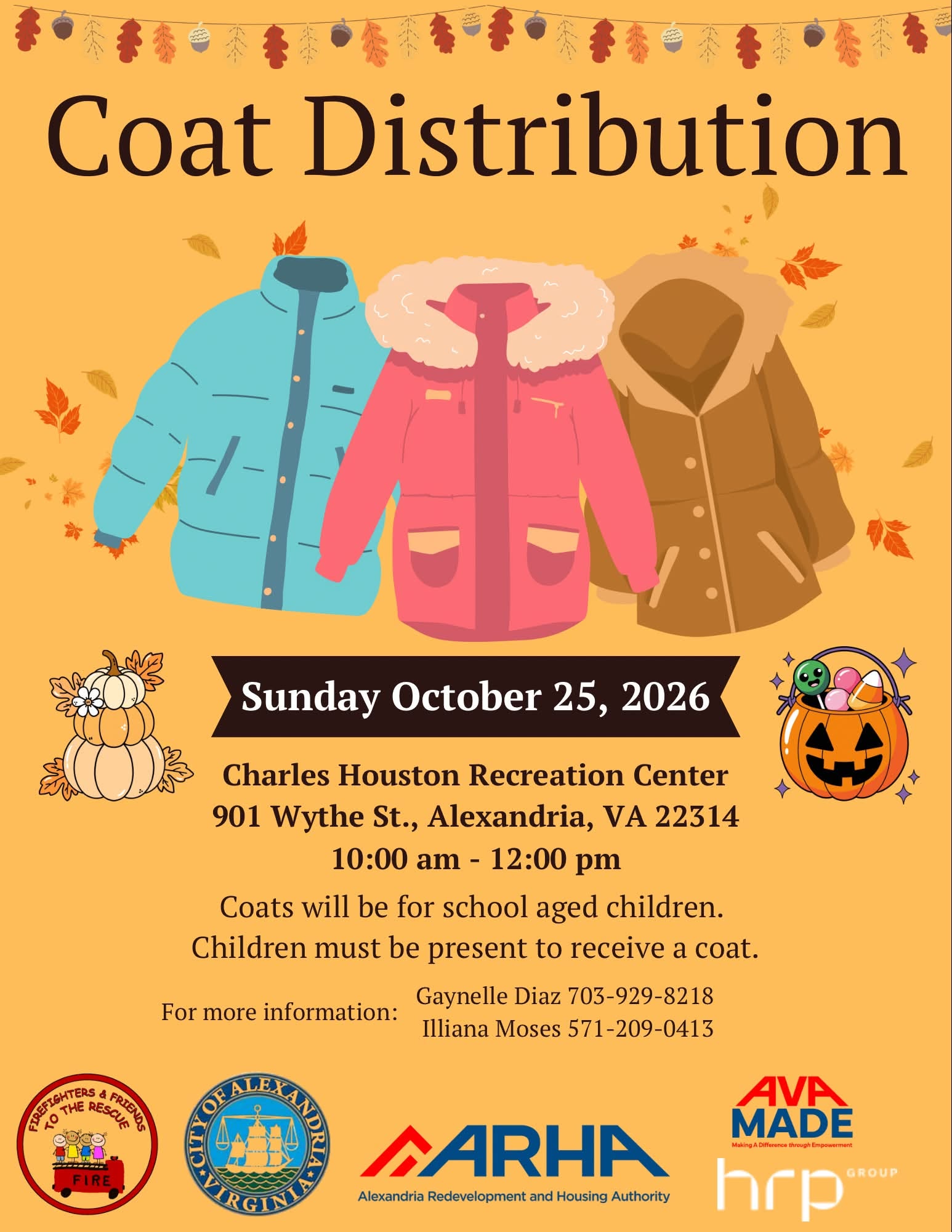 coat drive flyer