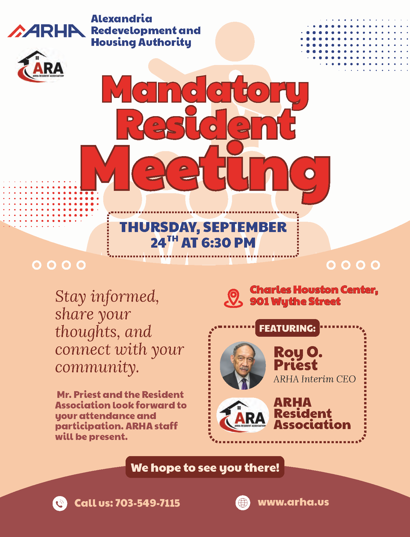 flyer for mandatory resident meeting