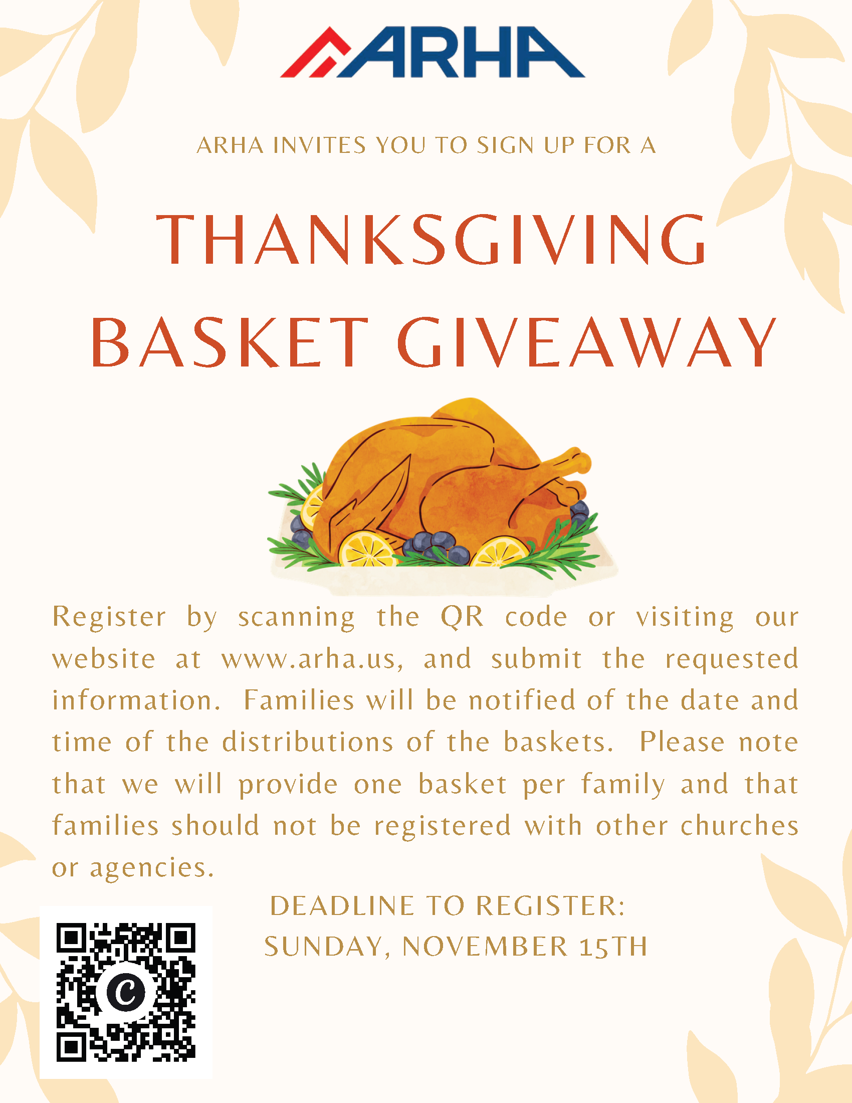 thanksgiving basket flyer 2026