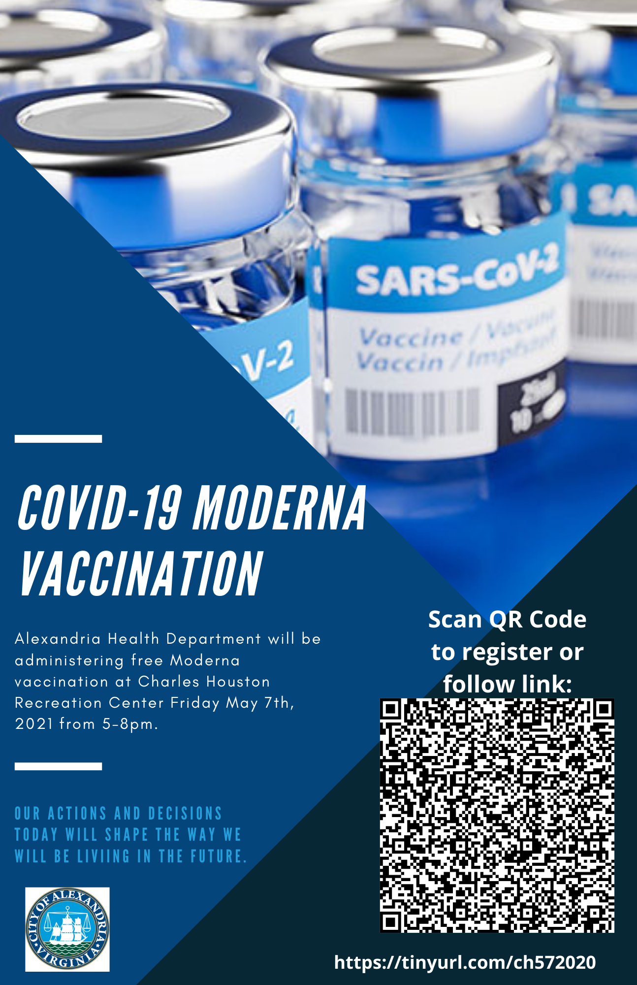 flyer on Moderna COVID-19 vaccination